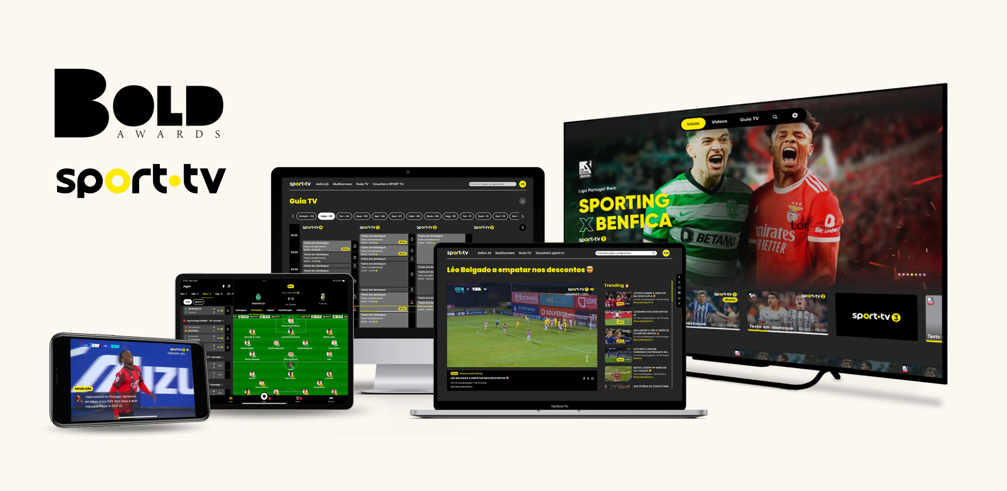 Bold Awards Banner for sporttv