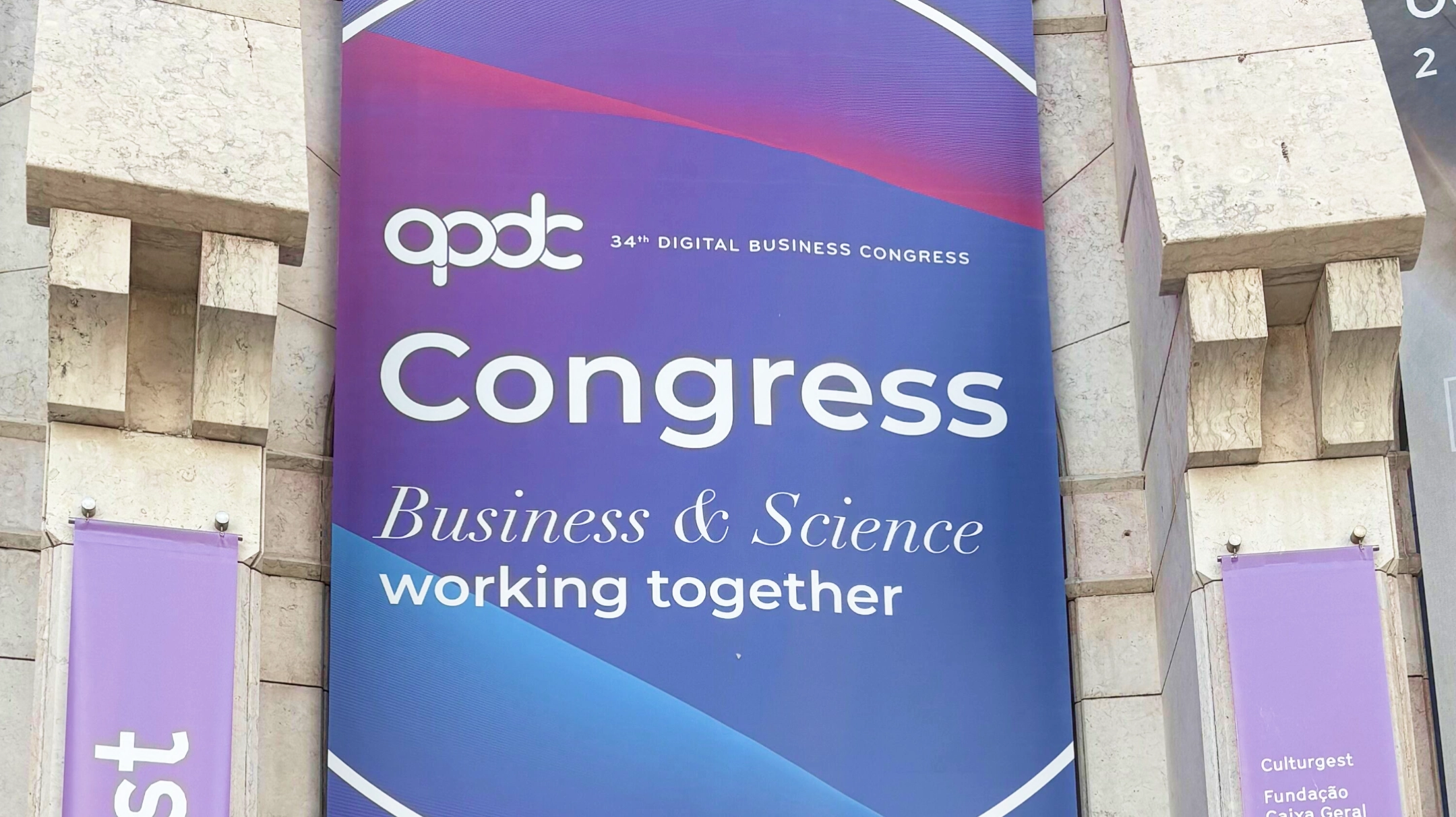 apdc congress banner at the event's door